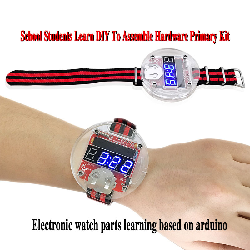 Learn Diy Electronics - 단일 칩 LED 키트 시계, DIY