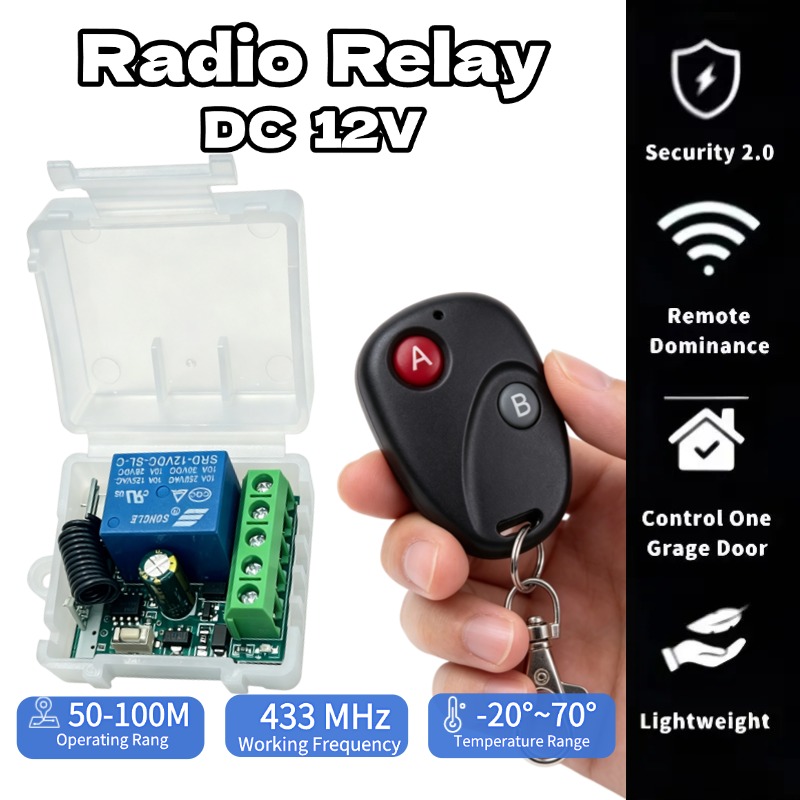 Rf 433Mhz Module - 433MHz 범용 무선 리모컨 스위치 DC