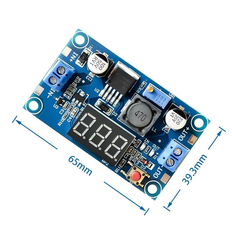 Diy With Electronics - LM2596 전원 공급 모듈 디스플레이 포함