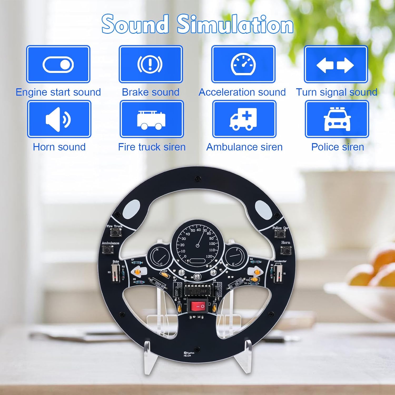 자동차 스티어링 휠 DIY 납땜 키트 인터랙티브 운전  - Diy Electronics For Adults 리뷰 및 가격