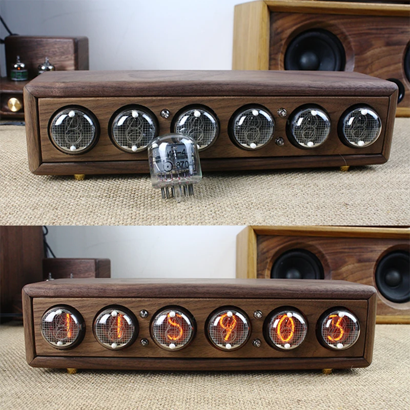 블랙 월넛 우드 선물 추천 고급 나무 닉시 튜브 시계  - Diy Electronics Gift Ideas 리뷰 및 가격