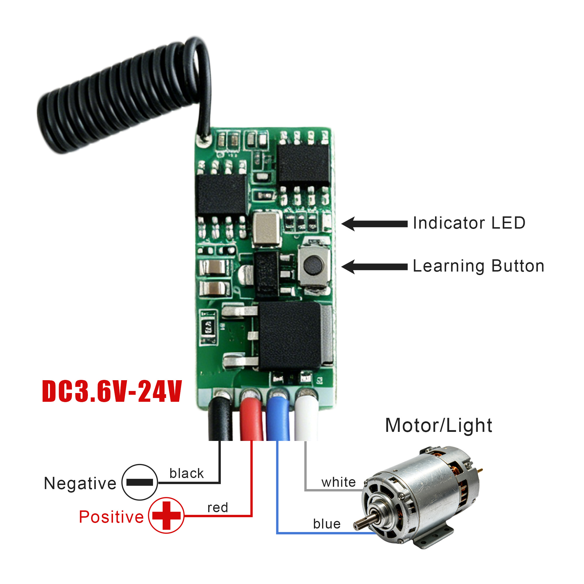 LED 조명 모터용 DC 3.7V-24V 433MHz  - Rf 433Mhz Module 리뷰 및 가격