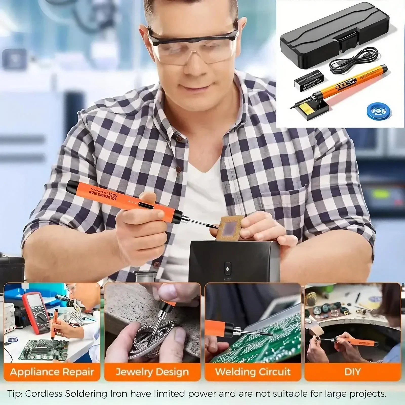 정밀 충전식 미니 납땜인두, 온도 조절 가능 전기 DI - Diy Drone Electronics Kit 리뷰 및 가격