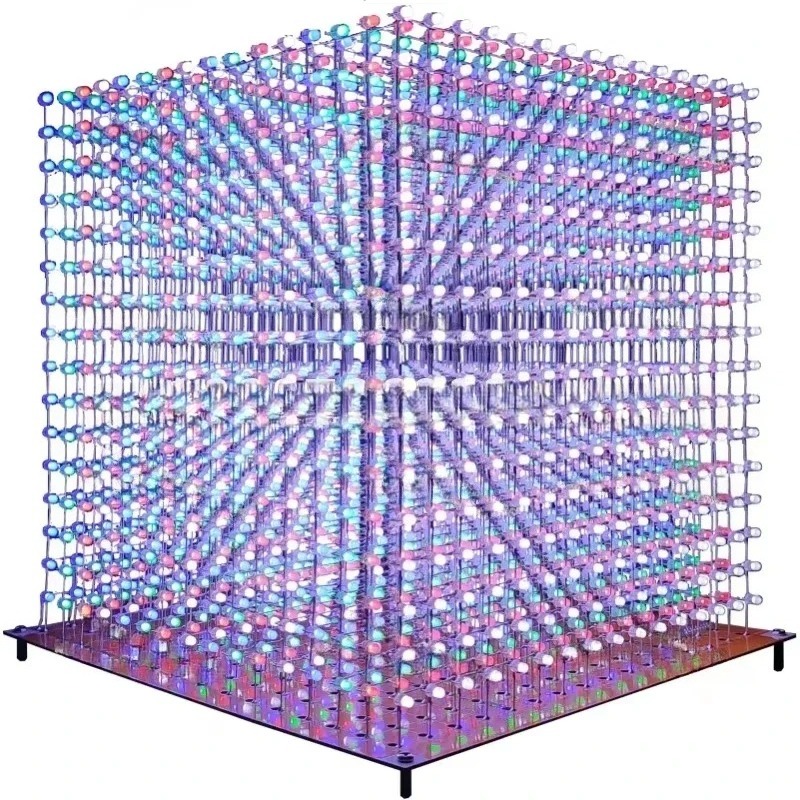 3 D16mini 라이트 큐브 키트 16x16x16 전 - Diy With Electronics 리뷰 및 가격