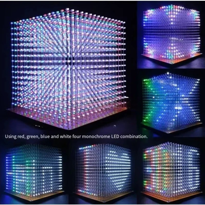3 D16mini 라이트 큐브 키트 16x16x16 전 - Diy With Electronics 리뷰 및 가격