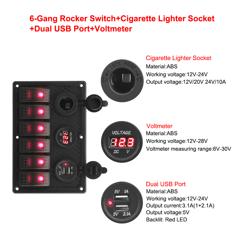 디지털 전압계 테스터가 있는 캐러밴 보트용 24V 12 - Logic Analyzer Usb 리뷰 및 가격
