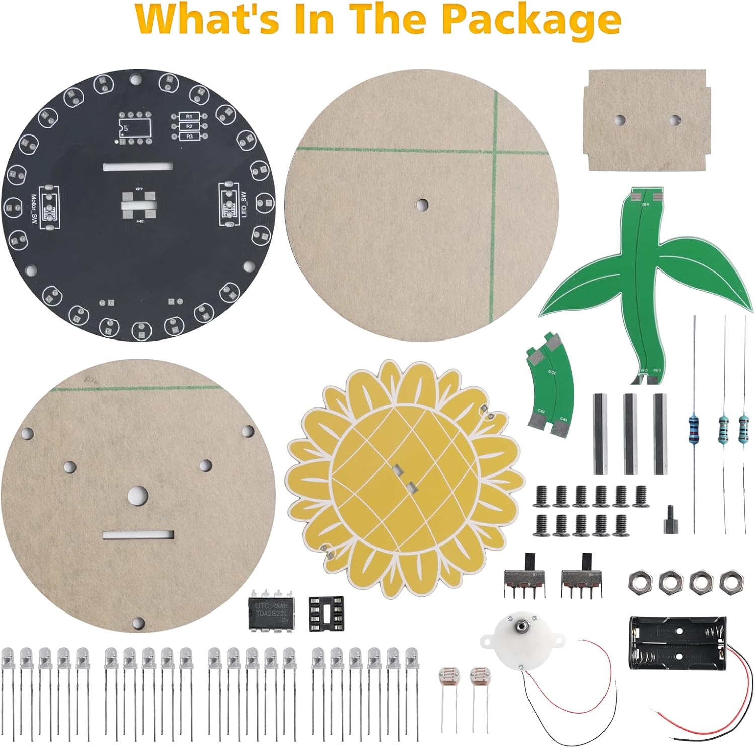 빛 추구 해바라기 납땜 키트 청소년을위한 DIY 회전  - Diy Electronics Gift Ideas 리뷰 및 가격