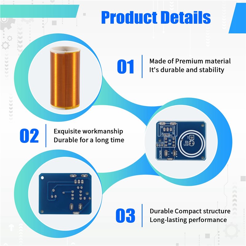 ABJG-BD243 미니 테슬라 코일 키트 빈 조명 기 - Diy Electronics Kits 리뷰 및 가격