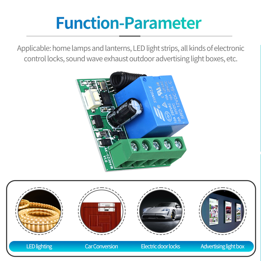 433MHz DIY 무선 스위치 DC12V 스위치 미니 - Rf 433Mhz Module 리뷰 및 가격
