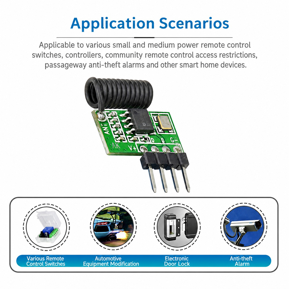 315MHz/433MHz 슈퍼헤테로다인 RF 수신기 모 - Rf 433Mhz Module 리뷰 및 가격