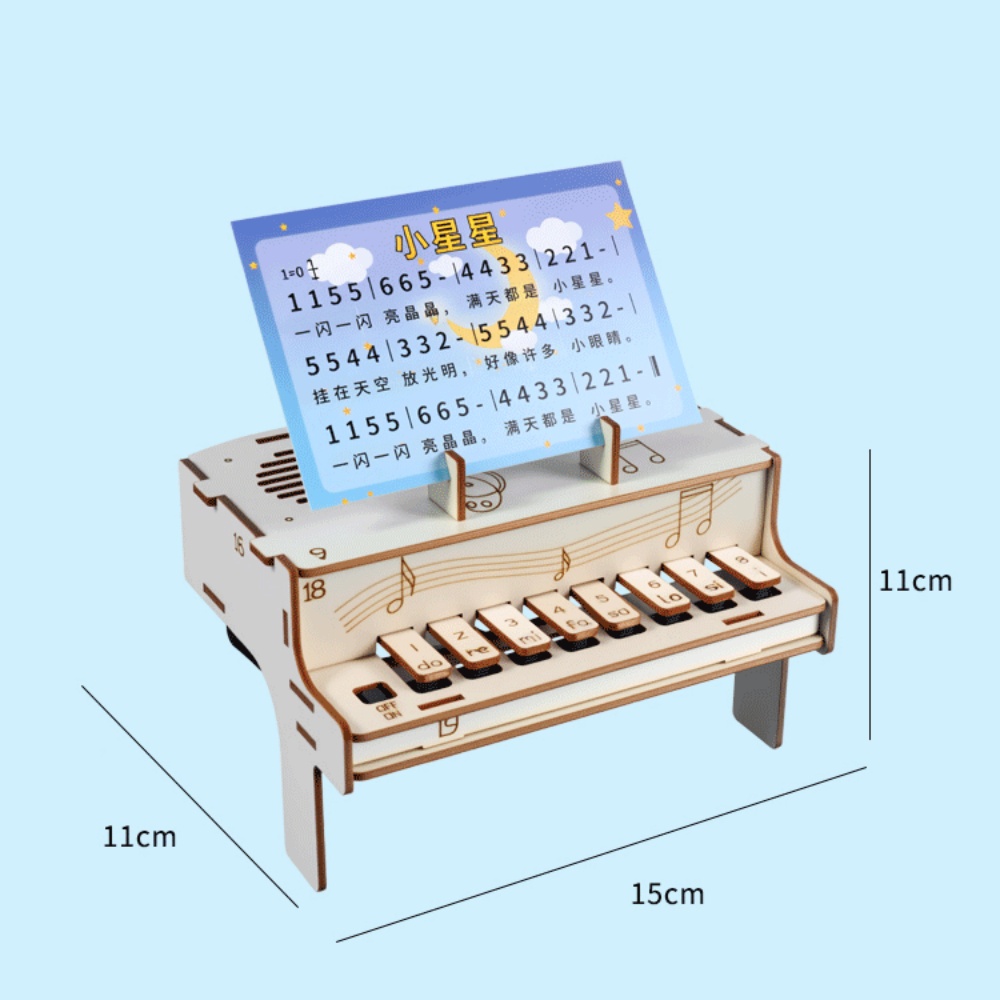DIY 나무 전자 피아노 모델 STEM 조립 키트 물리 - Diy Electronics For Adults 리뷰 및 가격
