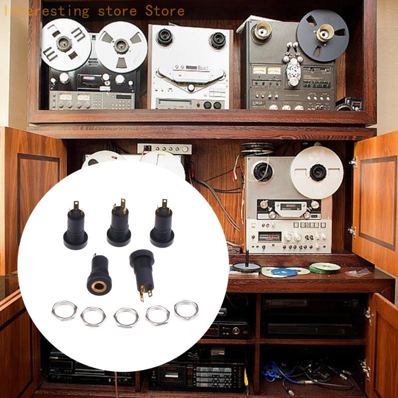 5Pcs 3.5Mm 뮤직 비디오 잭 소켓 골드 플레이트 - Diy Electronics Audio 리뷰 및 가격